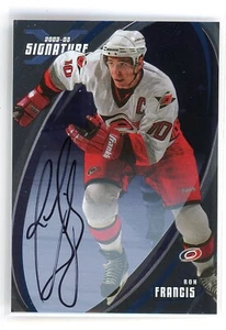2002-03 IN THE GAME BE A PLAYER SIGNATURE SERIES #171 AUTO RON FRANCIS - Picture 1 of 1