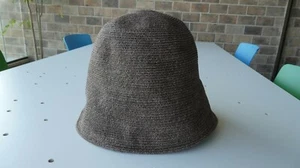 p cnq (Mad Factory) Japanese hina cloche hat in brown linen - Picture 1 of 10