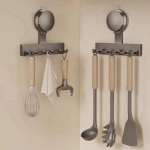 Saugnapfhaken, stanzfreie Aufhänger mit 3/5 Haken für Küche Bad Eingang - Bild 1 von 17