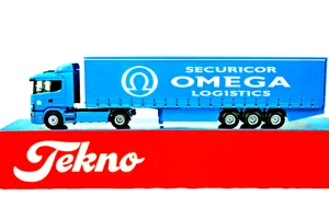 TEKNO 1:50 SCANIA 124L Truck & 3-Axle Curtain Trailer in SECURICOR OMEGA Livery - Picture 1 of 11