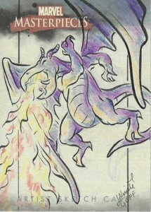 2007 Marvel Masterpieces Sketch - Nicole Goff - Picture 1 of 2