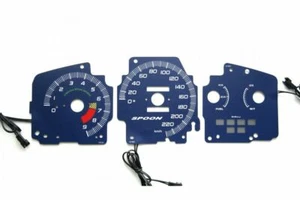 Honda Civic EG 1992-1995 - SPOON design glow gauges dials plasma dials kit tacho - Picture 1 of 9