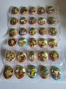 Shrek Forever After 2010 tazos/pogs /Blix boinx X 30 Full Set - Picture 1 of 10