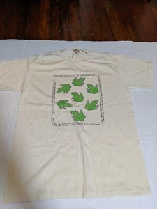 Vintage T Shirt Terra Tops Frog 90's Tees new medium Frog facts - Picture 1 of 12