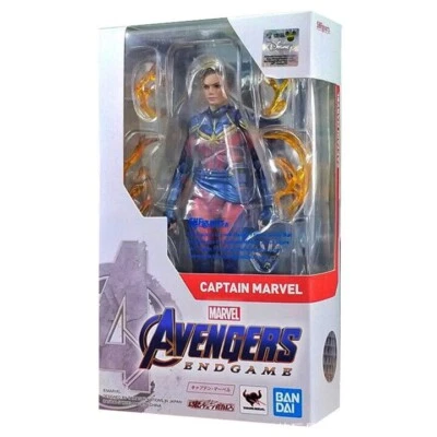 BANDAI S.H.FIGUARTS MARVEL AVENGERS: ENDGAME CAPTAIN MARVEL 150mm ACTION FIGURE Foto 1 de 4