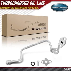 Turbocharger Oil Feed Line w/ Gasket for Ford F-250 350 Super Duty 03-07 6.0L - Foto 1 di 8