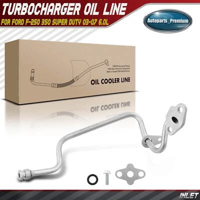 Línea de alimentación de aceite turbocompresor con junta para Ford F-250 350 Super Duty 03-07 6,0 L Foto 1 de 4