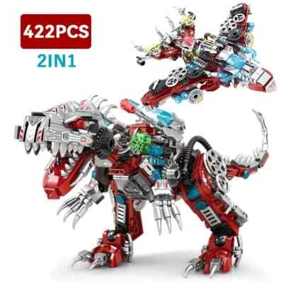 2IN1 Jurassic Mechanical Indominus Rex Dinosaur Building Blocks Fighter Bricks - Image 1 of 4