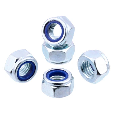 Sicherungsmuttern DIN 985 Stahl verzinkt VZ Stopmuttern M3 - M30 selbstsichernd - Bild 1 von 2