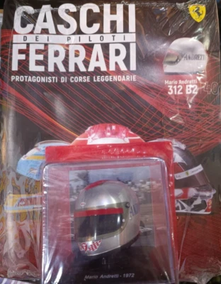 MARIO ANDRETTI - (1972) HELMET TUTTI I CASCHI DEI PILOTI FERRARI N.#40 1:5 - Immagine 1 di 4
