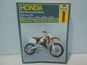 Honda CR80R CR80RB CR125R CR250R CR500R CR Motorcross Haynes Manual 1986 to 2001 - Picture 1 of 15