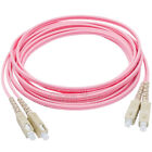 5M SC to SC UPC Duplex Fiber Cable OM4 Multimode 3.0mm Fiber Optic Patch Cord 