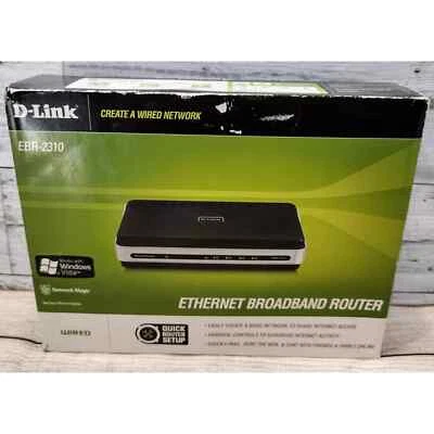 D-Link (EBR-2310) Ethernet Broadband Router! Open Box! Retail $110! - Image 1 of 4