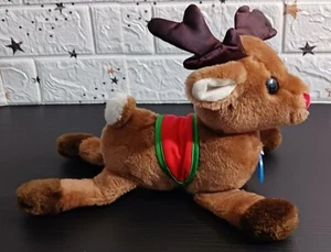 Peluche vintage Rodolfo la renna dal naso rosso Dakin Natale 1983 - Foto 1 di 18