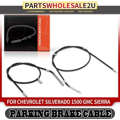 2x Cable de freno de estacionamiento trasero para Chevrolet Silverado 1500 GMC Sierra 1500 01-05 Foto 1 de 4