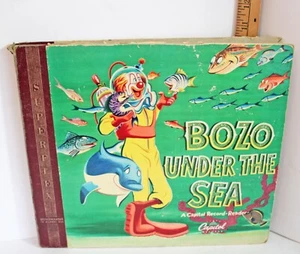 Vintage 1948 Bozo Under The Sea Book Records Capital 2 LP Vinyl - Imagen 1 de 11