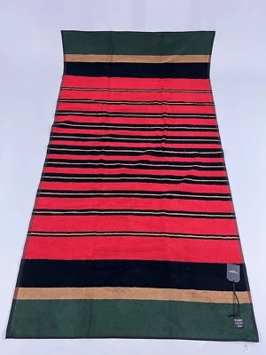 FILSON CHOPAKA LAKE TOWEL RED STRIPE/TRAILHEAD ONE SIZE NWT - Image 1 of 4