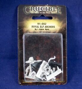 Ral Partha: Crucible- Royal Elf Archers 91-002 NIP (Metal) DE92