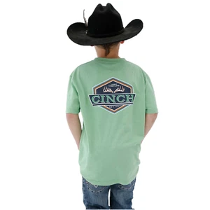 Cinch® Boys Short Sleeve Green T-Shirt MTT7670123 - Picture 1 of 10