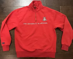 Vintage Men’s Jansport Arizona Wildcats 1/4 Zip Red Fleece Pullover- Size Medium - Picture 1 of 17