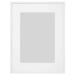 White or Ivory Mounts MDF M36 36mm Wide White Photo & Picture Frames With Black 