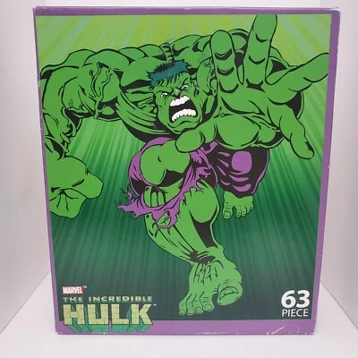 Marvel The Incredible Hulk Hulk's Comin! 63 Piece Puzzle 2003 Factory New Sealed - Image 1 of 4