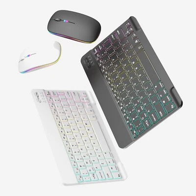 For Laptop PC Mac Windows Wireless Keyboard and Mouse Combo Rechargeable Quiet - Image 1 of 3