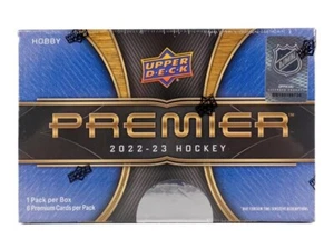2022-23 UPPER DECK PREMIER NHL HOCKEY HOBBY BOX - NEU - KOSTENLOSER VERSAND 🔥🔥🔥 - Bild 1 von 7