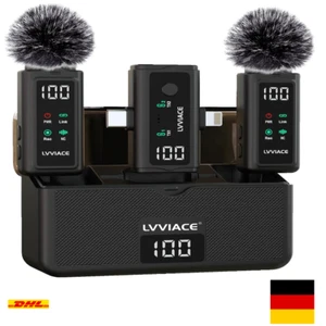 3-in-1-mikrofon für iphone, android, kamera,kabelloses mikro... - Bild 1 von 8
