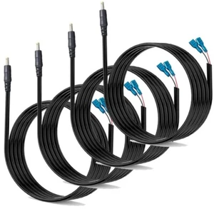 Cable de alimentación para cámara Trail de 4 piezas, cable externo de CC compatible con 5,5 x 2,1 mm... - Imagen 1 de 6