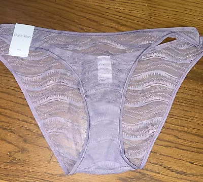 NwT Calvin Klein Size (LARGE) ALLOVER  LACE BIKINI  QD3972-031 - Image 1 of 4