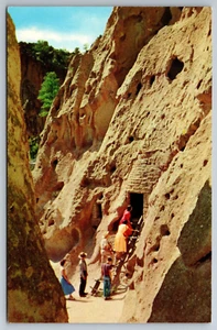 K-340 Cliff Dwellings Bandelier National Monument New Mexico Caves Postcard - Picture 1 of 2