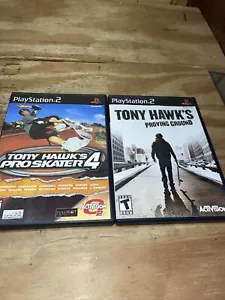 Paquete de 2 juegos Tony Hawk para PlayStation 2 Proving Ground y Pro Skater 4 en caja original - Imagen 1 de 15