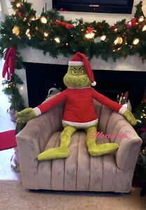 Dr Seuss "The Grinch Who Stole Christmas" Jumbo 48 inch Tall Plush Santa Hat New