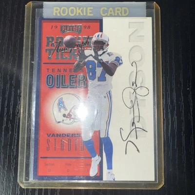 1998 Playoff Contenders #99 Kevin Dyson Rookie Ticket Auto RC - Image 1 of 3