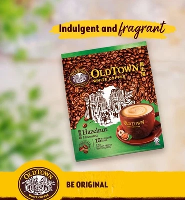 1 X Old Town 3 en 1 Instantáneo Avellana Blanco Café 15 Palitos x 38g + ENVÍO GRATUITO Foto 1 de 4