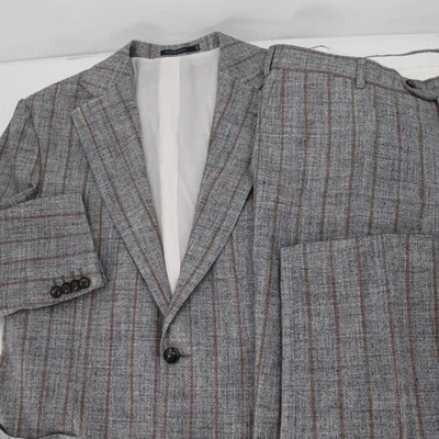 suitsupply Suit Men 44R 38x34.5 Brescia Slim Fit Pants Havana Blazer Linen Silk - Image 1 of 4