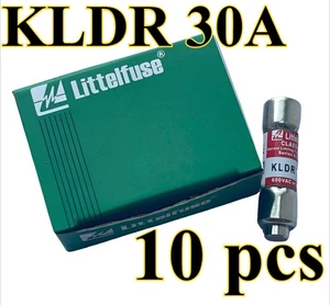 KLDR 30A 10 piezas ORIGINAL Littelfuse KLDR 30A 600Vac FUSIBLE TIME-DELAY ENVÍO GRATUITO - Imagen 1 de 3