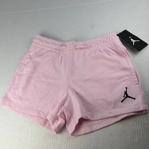 Jordan Girls Large 12-13 Pink Shorts Pockets Drawstring New 767 - Picture 1 of 7