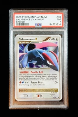 2009 Pokemon Platinum Salamence LV.X Holo Arceus 98/99 PSA 7 TCG - Image 1 of 2