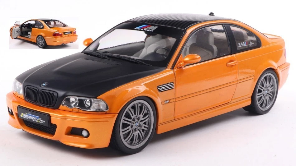 BMW E46 M3 COUPE SOLIDOWORKS 2000 ORANGE 1:18 - Immagine 1 di 1