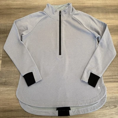 SmartWool 1/2 Cremallera Pullover Mezcla Lana Merino Polar Sudadera Gris Para Mujer L Foto 1 de 4