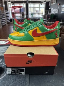 Size 9 - Nike Lil Yachty x Air Force 1 Low Concrete Boys Lucky Green Brand New - Picture 1 of 7