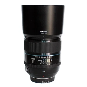 Samsung NX 85mm f1.4 ED SSA i-Function Lens w/Hood and Pauch [0007BN] - Picture 1 of 11