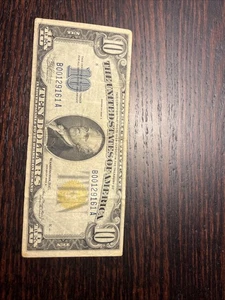 1934A $10 Silver Certificate North Africa Note – WWII Emergency Issue - Picture 1 of 6