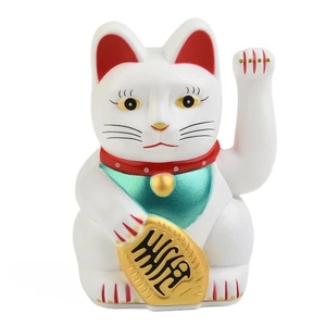 Elegant 6 inch Rifeng Electric Waving Lucky Cat for Store Opening Celebration - Afbeelding 1 van 35
