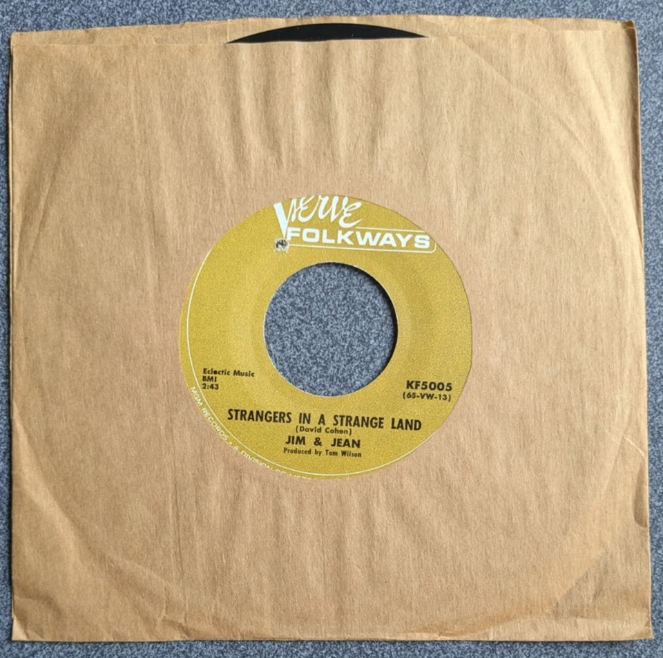 Jim & Jean – Changes / Strangers In A Strange Land (1965 USA 7" Vinyl) MINT - Image 1 of 1