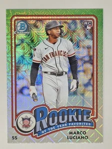 Marco Luciano 2024 Bowman Chrome ROY Favorites Mojo ROY-11 Giants RC - Picture 1 of 2
