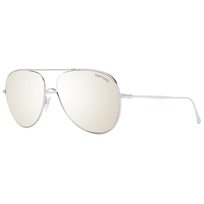 Gafas de sol Tom Ford FT0695 16S 62 mm Anthony marrón espejado plata piloto metal Foto 1 de 4