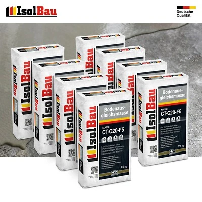 Bodenausgleichsmasse 2-20mm Ausgleichsmasse 8 x 25kg Selbstnivellierende C20 - Bild 1 von 4